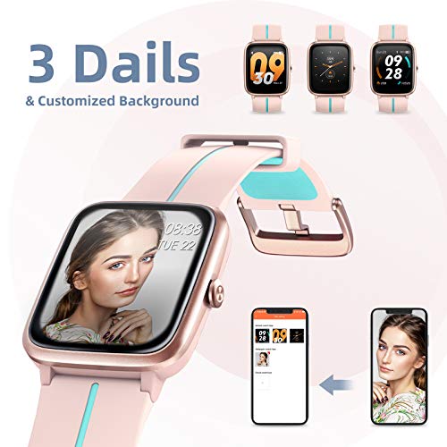 KUNGIX Smartwatch, Reloj Inteligente Impermeable Táctil Completa 5ATM con Podómetro Caloría GPS, Pulsera de Actividad Inteligente con Monitor de Sueño Pulsómetro, para Hombre Mujer niños KUNGIX Smartwatch, Reloj Inteligente Impermeable Táctil Completa 5ATM con Podómetro Caloría GPS, Pulsera de Actividad Inteligente con Monitor de Sueño Pulsómetro, para Hombre Mujer niños