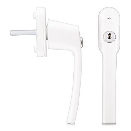 kwmobile 4 pomo de puerta con llave - Manilla de puerta con cerrojo - Manija de seguridad para ventana corredera - Pasador 35MM RAL 9016 color blanco kwmobile 4 pomo de puerta con llave - Manilla de puerta con cerrojo - Manija de seguridad para ventana corredera - Pasador 35MM RAL 9016 color blanco