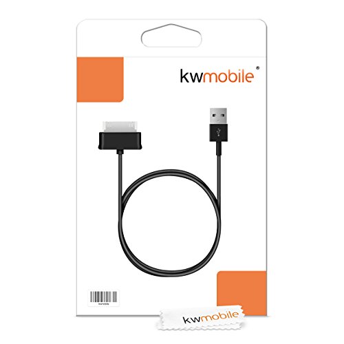 kwmobile Cable USB Compatible con Samsung Galaxy Tab 1/2 10.1/Tab 2 7.0/Note 10.1 - Cable de Datos y Carga para Tablet - Negro kwmobile Cable USB Compatible con Samsung Galaxy Tab 1/2 10.1/Tab 2 7.0/Note 10.1 - Cable de Datos y Carga para Tablet - Negro