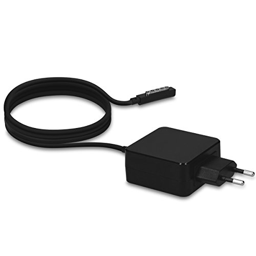 kwmobile Cargador Compatible con Microsoft Surface 2/Pro/Pro 2/Surface RT - Cable de Carga 12V 3.6A - Cable para Cargar la batería de Tablets