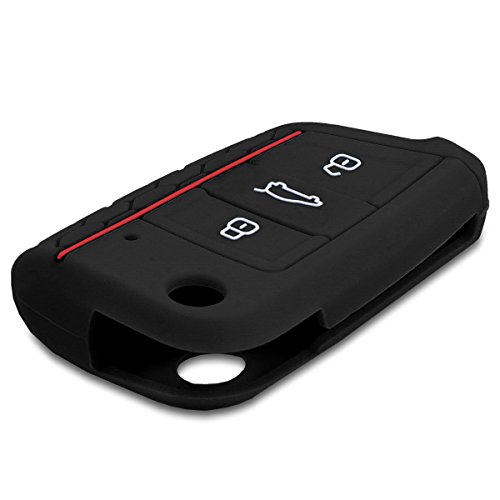 kwmobile Funda Compatible con VW Golf 7 MK7 Llave de Coche de 3 Botones - Carcasa Protectora Suave de Silicona - Don't Touch my Key kwmobile Funda Compatible con VW Golf 7 MK7 Llave de Coche de 3 Botones - Carcasa Protectora Suave de Silicona - Don't Touch my Key