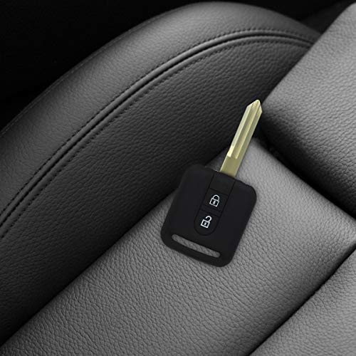 kwmobile Funda de Silicona Compatible con Nissan Llave de Coche de 2 Botones - Carcasa Suave de Silicona - Case Mando de Auto Negro kwmobile Funda de Silicona Compatible con Nissan Llave de Coche de 2 Botones - Carcasa Suave de Silicona - Case Mando de Auto Negro