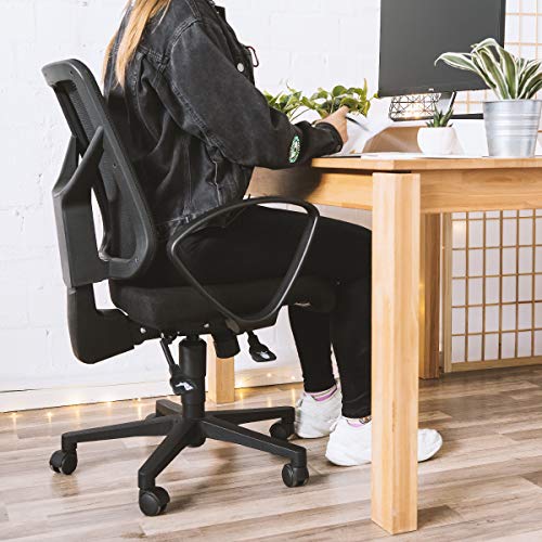 kwmobile Navaris Ruedas para Silla de Oficina de 10MM - Set de 5 Ruedas de 50MM de diámetro - Ruedas de Repuesto giratorias de Goma Anti rayaduras - Negro kwmobile Navaris Ruedas para Silla de Oficina de 10MM - Set de 5 Ruedas de 50MM de diámetro - Ruedas de Repuesto giratorias de Goma Anti rayaduras - Negro
