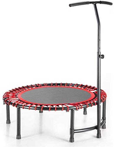 KYLL 40" Plegable Trampolín de reposabrazos Regulables Interior Que Adelgaza la Quema de Grasa Mini Trampolín Gimnasio en casa Aerobic Rebotes