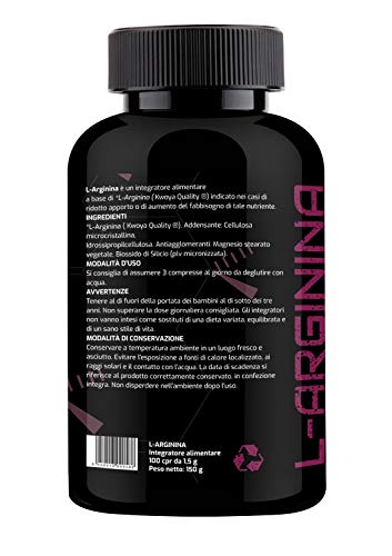 L-Arginina KYOWA QUALITY® 100 comprimidos de 1500mg. Suplemento a base de Arginina pura de 1300mg.