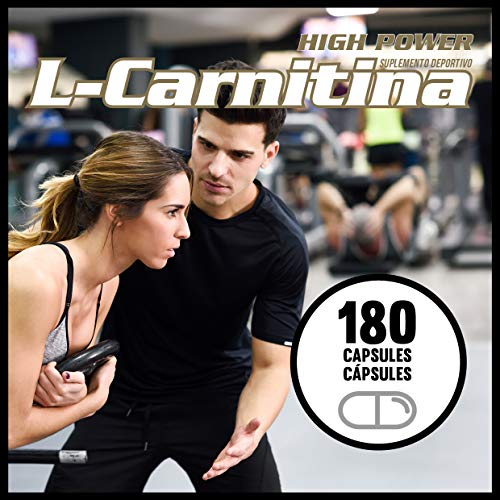 L-Carnitina Pura | Mejora la Musculatura | Suplemento deportivo | 180 Cápsulas- Qualnat