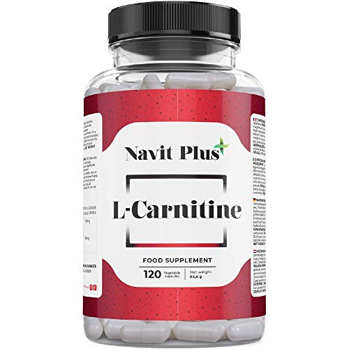 L-CARNITINA PURA | Pérdida de peso y potente quemador de grasa deportivo | Código Nacional Farmacia 194556.3 | Aporte de energía, resistencia y recuperación | 120 Cápsulas | Navit Plus