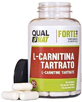 L-Carnitina Tartrato Cápsulas |Suplemento Natural| Potente-90 Cápsulas- Qualnat