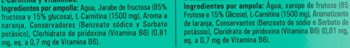 L Carnitina + Vitamina B6 - 1500 mg por ampolla -L-carnitina NutriDX