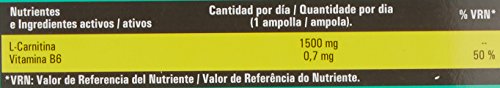 L Carnitina + Vitamina B6 - 1500 mg por ampolla -L-carnitina NutriDX L Carnitina + Vitamina B6 - 1500 mg por ampolla -L-carnitina NutriDX
