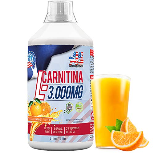 L-CARNITINE Liquida 3000mg - Quemador de Grasa - American Suplement - 1litro