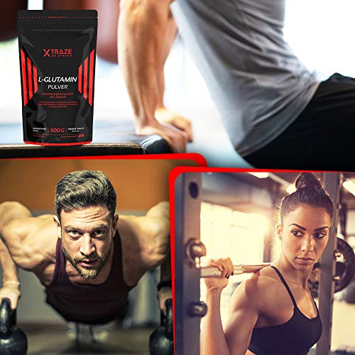 L-Glutamina en Polvo 500 g, Sin Sabor Alta Dosis Vegana, 100% Pura, Natural Suplemento sin Aditivos Innecesarios, Made in Germany, Aminoácido para el Entrenamiento con Pesas, Musculación, Fitness L-Glutamina en Polvo 500 g, Sin Sabor Alta Dosis Vegana, 100% Pura, Natural Suplemento sin Aditivos Innecesarios, Made in Germany, Aminoácido para el Entrenamiento con Pesas, Musculación, Fitness