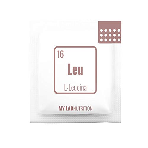 L-Leucina 1250 mg. 48 sobres de polvo. Vegano Sin Lactosa ni Gluten. Complemento alimenticio de aminoácidos esenciales. Sabor a naranja - MyLab Nutrition (48) L-Leucina 1250 mg. 48 sobres de polvo. Vegano Sin Lactosa ni Gluten. Complemento alimenticio de aminoácidos esenciales. Sabor a naranja - MyLab Nutrition (48)