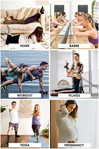 LA Active Calcetines Antideslizantes - 2 Pares - Para Yoga Pilates Ballet Barre Mujer Hombre Hospital - Crew (Gris y Negro) LA Active Calcetines Antideslizantes - 2 Pares - Para Yoga Pilates Ballet Barre Mujer Hombre Hospital - Crew (Gris y Negro)
