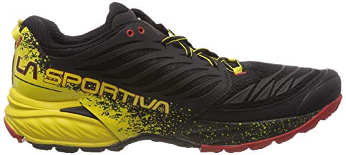 La Sportiva Akasha Trail Running Calzado para Hombre, Multicolor (Red/Black/Yellow), 41.5 EU La Sportiva Akasha Trail Running Calzado para Hombre, Multicolor (Red/Black/Yellow), 41.5 EU