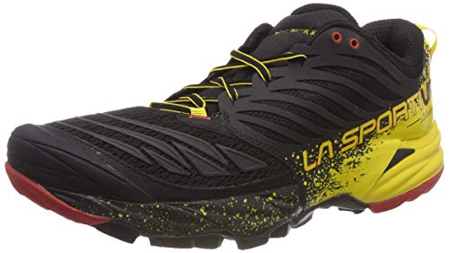 La Sportiva Akasha Trail Running Calzado para Hombre, Multicolor (Red/Black/Yellow), 41.5 EU La Sportiva Akasha Trail Running Calzado para Hombre, Multicolor (Red/Black/Yellow), 41.5 EU