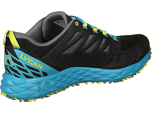 La Sportiva Lycan, Zapatillas de Trail Running para Hombre, Multicolor (Black/Tropical Blue 000), 45 EU