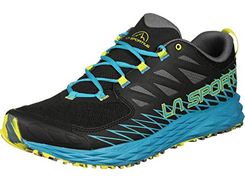 La Sportiva Lycan, Zapatillas de Trail Running para Hombre, Multicolor (Black/Tropical Blue 000), 45 EU