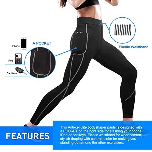 【La última Versión Original 2020】Pantalones para Adelgazar, Mallas Deportivas Mujer, Pantalón de Sudoración Adelgazantes, Leggins Anticeluliticos Fitness, Mallas Termicas de Neopreno de Deporte