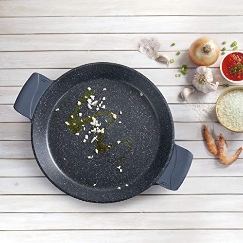 Lacor 25440 Paellera Antiadherente Eco-Piedra, Compatibilidad con todo tipo de cocinas, incluida la inducción y horno, Fondo Full Induction, Ecológica y sin PFOA, 40 cm, Aluminio Fundido Lacor 25440 Paellera Antiadherente Eco-Piedra, Compatibilidad con todo tipo de cocinas, incluida la inducción y horno, Fondo Full Induction, Ecológica y sin PFOA, 40 cm, Aluminio Fundido