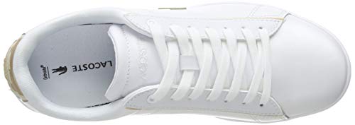 Lacoste Carnaby EVO 118 6 SPW, Zapatillas para Mujer, Blanco (White/Gold), 40 EU