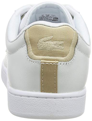 Lacoste Carnaby EVO 118 6 SPW, Zapatillas para Mujer, Blanco (White/Gold), 40 EU