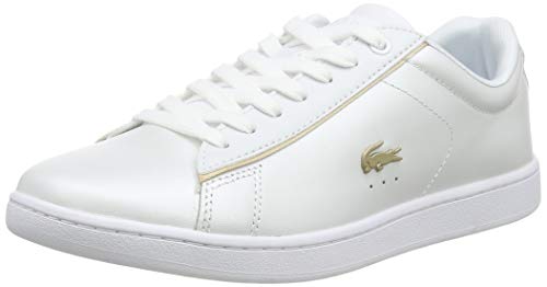 Lacoste Carnaby EVO 118 6 SPW, Zapatillas para Mujer, Blanco (White/Gold), 40 EU