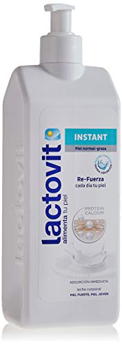 Lactovit - Leche Corporal Instant con Protein Calcium y de Rápida Absorción, para Pieles Normales y Grasas - 400 ml