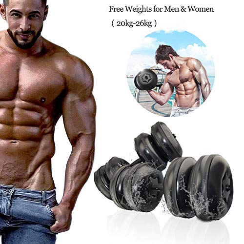 Lacyie Mancuernas Ajustables,20-26KG Portátiles Lenas De Agua Barbells, Equipo De Fitness Ecológico Entrenamiento De Brazos para El Entrenamiento Interior O Al Aire Libre (26KG) Lacyie Mancuernas Ajustables,20-26KG Portátiles Lenas De Agua Barbells, Equipo De Fitness Ecológico Entrenamiento De Brazos para El Entrenamiento Interior O Al Aire Libre (26KG)