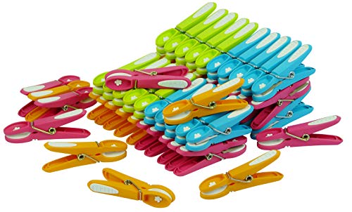 LAGUELLE – 60 pinzas de ropa antideslizantes – Fabricación francesa – surtidos verde, azul, naranja y rosa LAGUELLE – 60 pinzas de ropa antideslizantes – Fabricación francesa – surtidos verde, azul, naranja y rosa