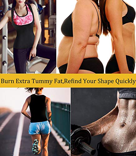 LaLaAreal Faja Reductora Adelgazante Abdominal Mujer Camiseta Sauna Chaleco Neopreno Comprecion para Fitness Postparto LaLaAreal Faja Reductora Adelgazante Abdominal Mujer Camiseta Sauna Chaleco Neopreno Comprecion para Fitness Postparto