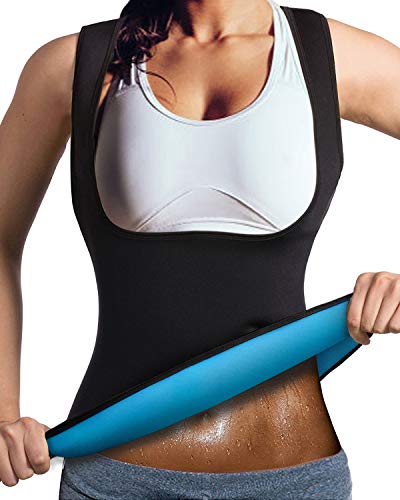 LaLaAreal Faja Reductora Adelgazante Abdominal Mujer Camiseta Sauna Chaleco Neopreno Comprecion para Fitness Postparto LaLaAreal Faja Reductora Adelgazante Abdominal Mujer Camiseta Sauna Chaleco Neopreno Comprecion para Fitness Postparto