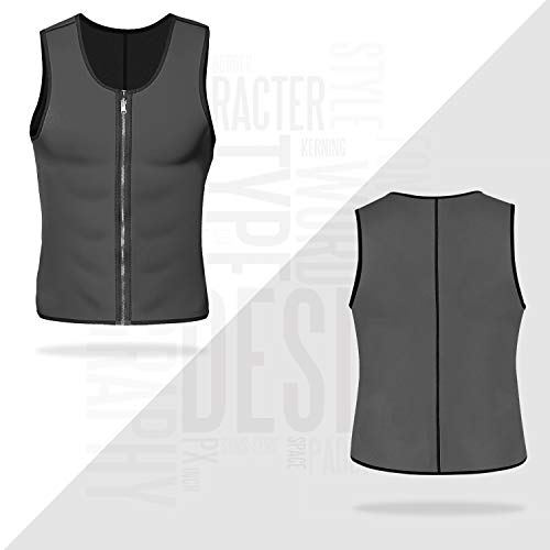 LaLaAreal Faja Reductora Adelgazante Hombre Neopreno Camiseta Reductora Compresion de Sauna Deportivo