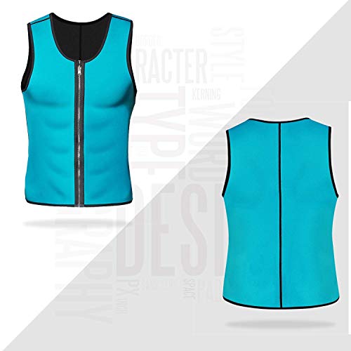 LaLaAreal Faja Reductora Adelgazante Hombre Neopreno Camiseta Reductora Compresion de Sauna Deportivo