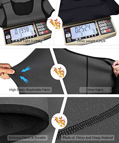 LaLaAreal Faja Reductora Adelgazante Hombre Neopreno Camiseta Reductora Compresion de Sauna Deportivo