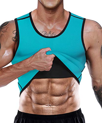 LaLaAreal Faja Reductora Adelgazante Hombre Neopreno Camiseta Reductora Compresion de Sauna Deportivo