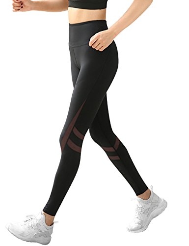 LaLaAreal Mallas Deportivas Mujer Pantalones Pirata Leggins Deportes para Running Yoga Fitness Gym Medium