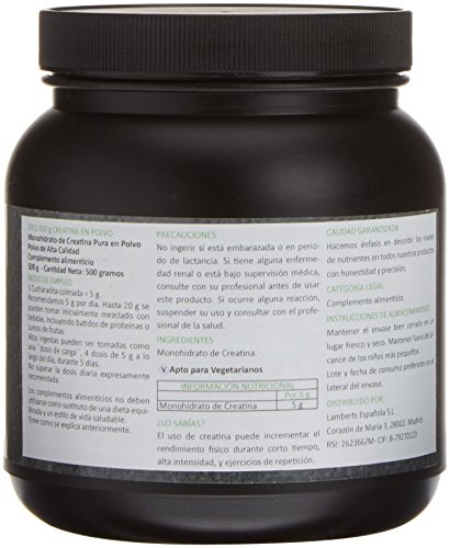 Lamberts Creatina Polvo - 500 gr Lamberts Creatina Polvo - 500 gr