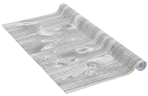 Lámina adhesiva Tablero de madera gris, lámina decorativa, lámina para muebles, lámina autoadhesiva, aspecto madera natural, 45 cm x 3 m, grosor: 0,095 mm, Venilia 53158 Lámina adhesiva Tablero de madera gris, lámina decorativa, lámina para muebles, lámina autoadhesiva, aspecto madera natural, 45 cm x 3 m, grosor: 0,095 mm, Venilia 53158