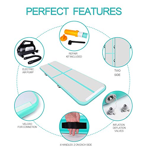 Lamlingo 2/3/4/5/6/7/8/9/10/11/12/15m Alfombrilla de Gimnasio Inflable Interior/Exterior/Gimnasio/Yoga/Entrenamiento Gimnasia Colchoneta Inflable Airtrack Fitness con Bomba de Aire Eléctrica 600W Lamlingo 2/3/4/5/6/7/8/9/10/11/12/15m Alfombrilla de Gimnasio Inflable Interior/Exterior/Gimnasio/Yoga/Entrenamiento Gimnasia Colchoneta Inflable Airtrack Fitness con Bomba de Aire Eléctrica 600W