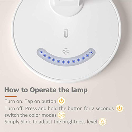 Lámpara Escritorio LED TaoTronics Flexo Escritorio 12W Regulable (Cuidado a Ojos, 7 Niveles de Brillo x 5 Modos, Puerto USB 5V/ 1A Función Memoria Control Táctil Ángulo Ajustable Bajo Consumo Energía) Lámpara Escritorio LED TaoTronics Flexo Escritorio 12W Regulable (Cuidado a Ojos, 7 Niveles de Brillo x 5 Modos, Puerto USB 5V/ 1A Función Memoria Control Táctil Ángulo Ajustable Bajo Consumo Energía)