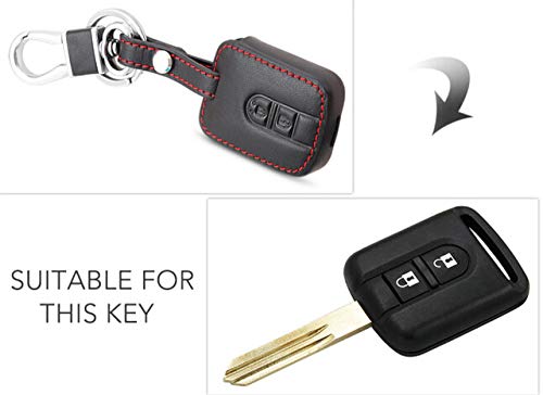LAMWAN Llaveros de automoción para Funda de Cuero para Llave de Coche para Nissan Qashqai X-Trail Sentra Versa Altima Teana Micra Navara Almera Juke Tidda Livida, Estilo 3 LAMWAN Llaveros de automoción para Funda de Cuero para Llave de Coche para Nissan Qashqai X-Trail Sentra Versa Altima Teana Micra Navara Almera Juke Tidda Livida, Estilo 3