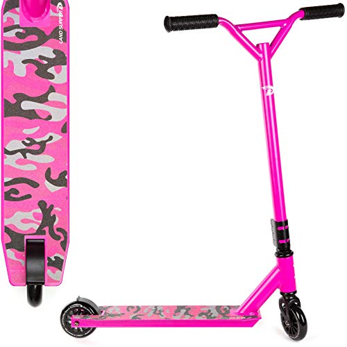 Land Surfer- Patinete de trucos y saltos, Rosa Camuflaje