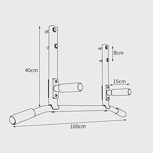 LANFENG Barra De Tracción-Up, Pull-Ups, Montado En La Pared Barra Horizontal, Interior Casa, Viga Transversal, La Superficie De Viga Lateral, La Instalación Perforada, Acero Inoxidable,B