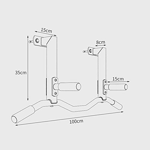 LANFENG Pull-Up Bar, Gimnasio Casa Barra Horizontal, Pull-Up De Una Sola Palanca, Viga, Pasillo, Cubierta De La Puerta Lateral, La Aptitud Única Paralelo Pared De La Barra De Inicio, Acero, C