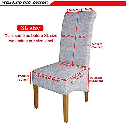 LANSHENG Fundas Cubiertas de Silla XL,Spandex elástico con Banda elástica, Fundas de Terciopelo para Silla de Comedor Grande para Restaurante, Banquete de Fiesta de Hotel (Vino Rojo,6 Fundas(XL)) LANSHENG Fundas Cubiertas de Silla XL,Spandex elástico con Banda elástica, Fundas de Terciopelo para Silla de Comedor Grande para Restaurante, Banquete de Fiesta de Hotel (Vino Rojo,6 Fundas(XL))