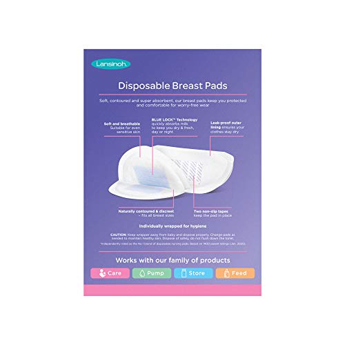 Lansinoh Discos Absorbentes de Lactancia Desechables Blue Lock, 60 unidades, Blanco (44265) Lansinoh Discos Absorbentes de Lactancia Desechables Blue Lock, 60 unidades, Blanco (44265)