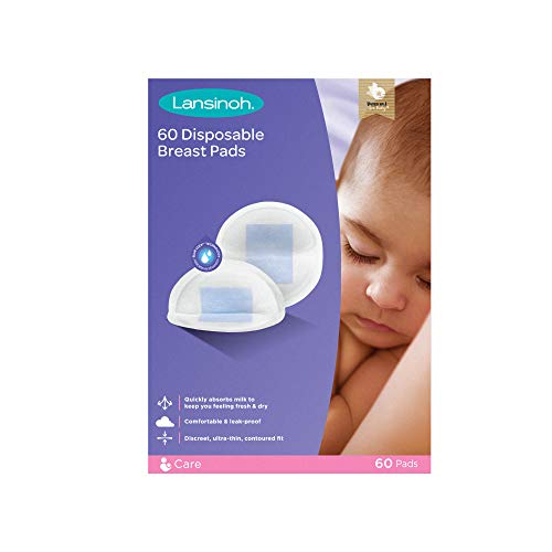 Lansinoh Discos Absorbentes de Lactancia Desechables Blue Lock, 60 unidades, Blanco (44265)