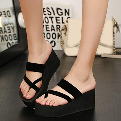 LANSKIRT Sandalias Cuña para Mujer Verano, Zapatillas Playa Zapato Sandalias Antideslizantes Sandalias Planas LANSKIRT Sandalias Cuña para Mujer Verano, Zapatillas Playa Zapato Sandalias Antideslizantes Sandalias Planas