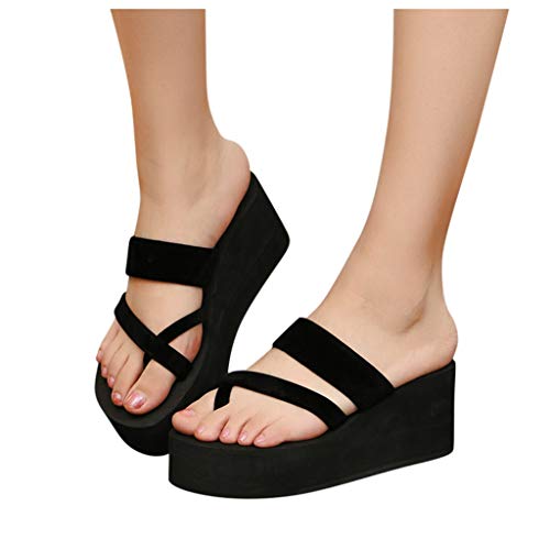 LANSKIRT Sandalias Cuña para Mujer Verano, Zapatillas Playa Zapato Sandalias Antideslizantes Sandalias Planas LANSKIRT Sandalias Cuña para Mujer Verano, Zapatillas Playa Zapato Sandalias Antideslizantes Sandalias Planas